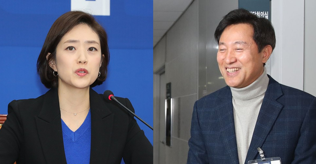 고민전 전 청와대 대변인(왼쪽)과 오세훈 전 서울시장. [연합]