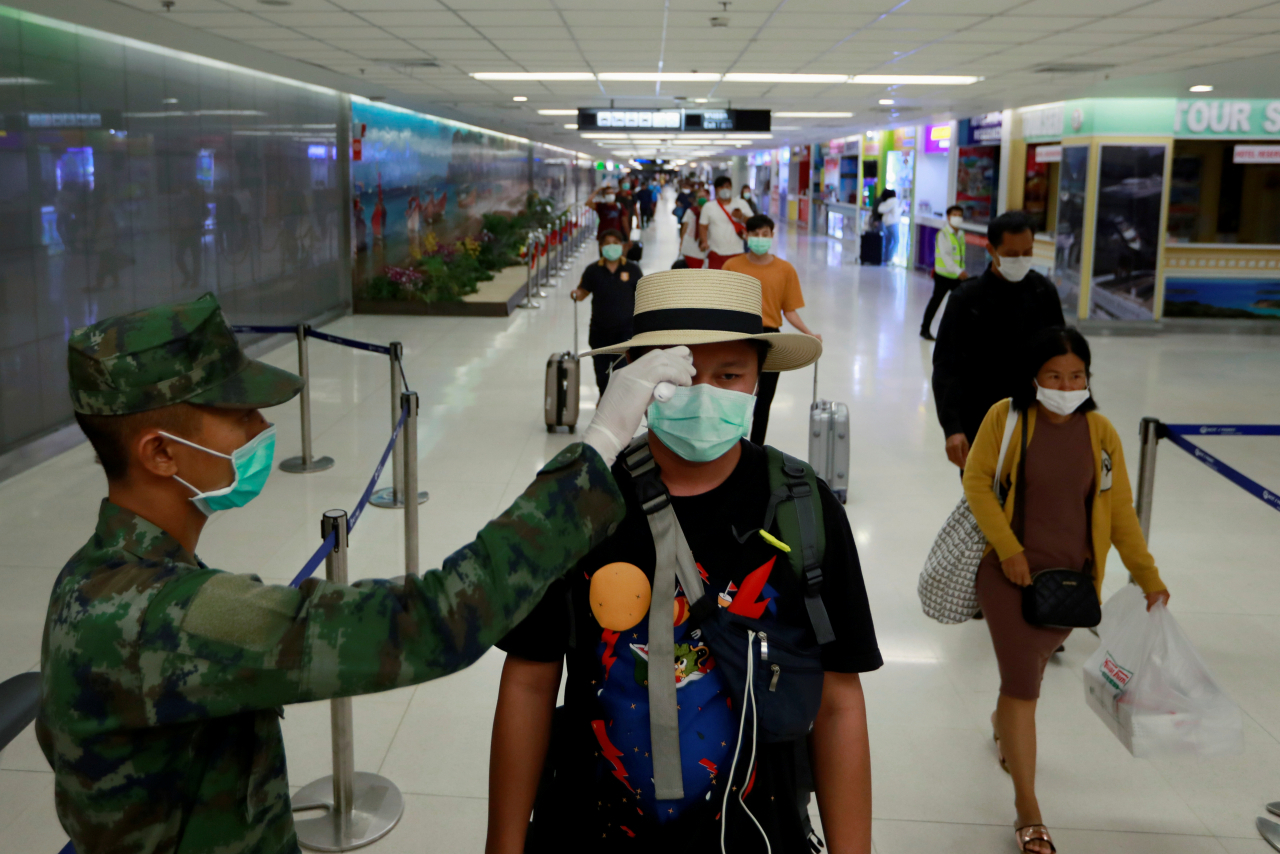 새로 확진자가 발생한 태국 푸켓 공항 [로이터 연합]