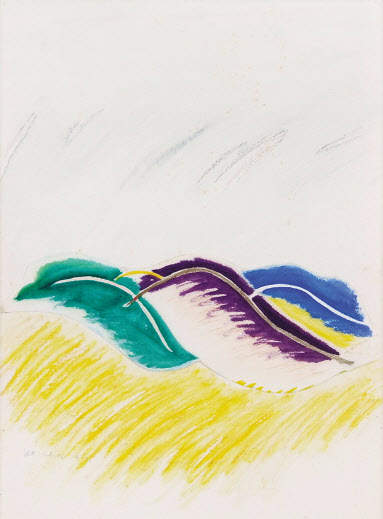 최욱경, 무제, 종이에 수채, 연필, 종이 콜라쥬 , 37.7&times;28cm, 1982