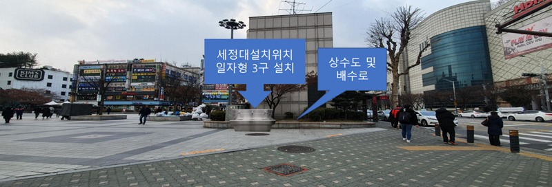 성남 야탑역 임시 손 세정대 설치 현황도. [성남시 제공]