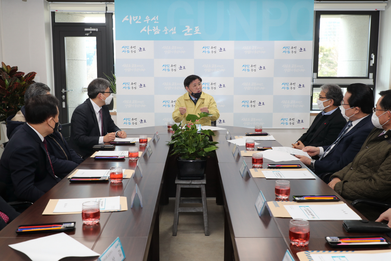 한대희 군포시장은 교회 목회자 간담회를 개최했다. [군포시 제공]