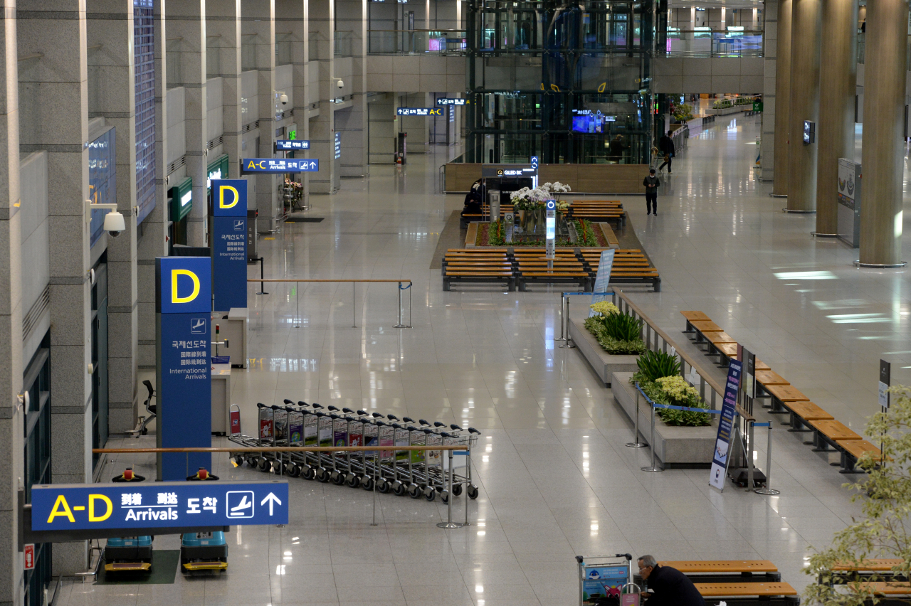 한산한 인천공항 [연합]