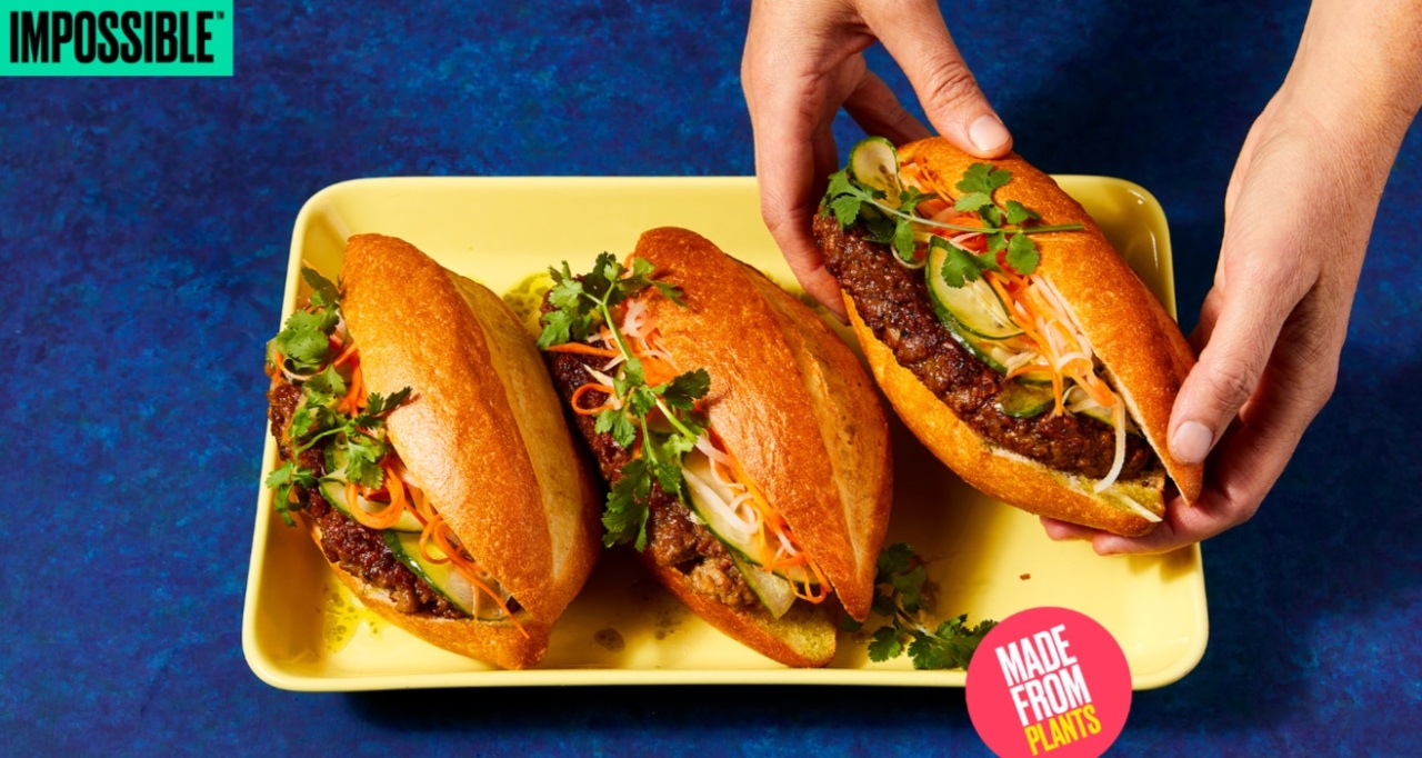 Impossible Pork Banh Mi. (Impossible Foods)