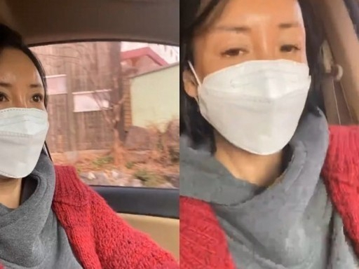 17일 이상아가 자신의 인스타그램에 올린 영상. 안전벨트를 착용하지 않아 문제가 됐다. [이상아 인스타그램]
