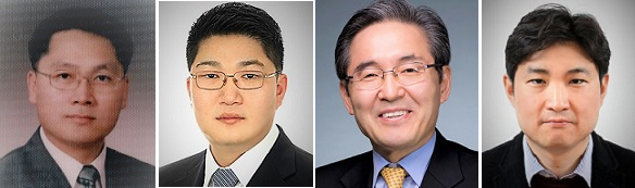최경 코스맥스 대표(왼쪽부터), 이병만 코스맥스 대표, 이완경 코스맥스비티아이 대표, 이병주 코스맥스비티아이 대표.