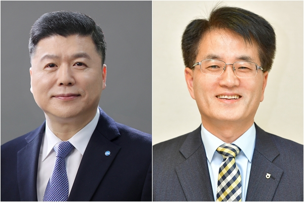 권광석 신임 우리은행장(왼쪽)과 손병환 신임 농협은행장