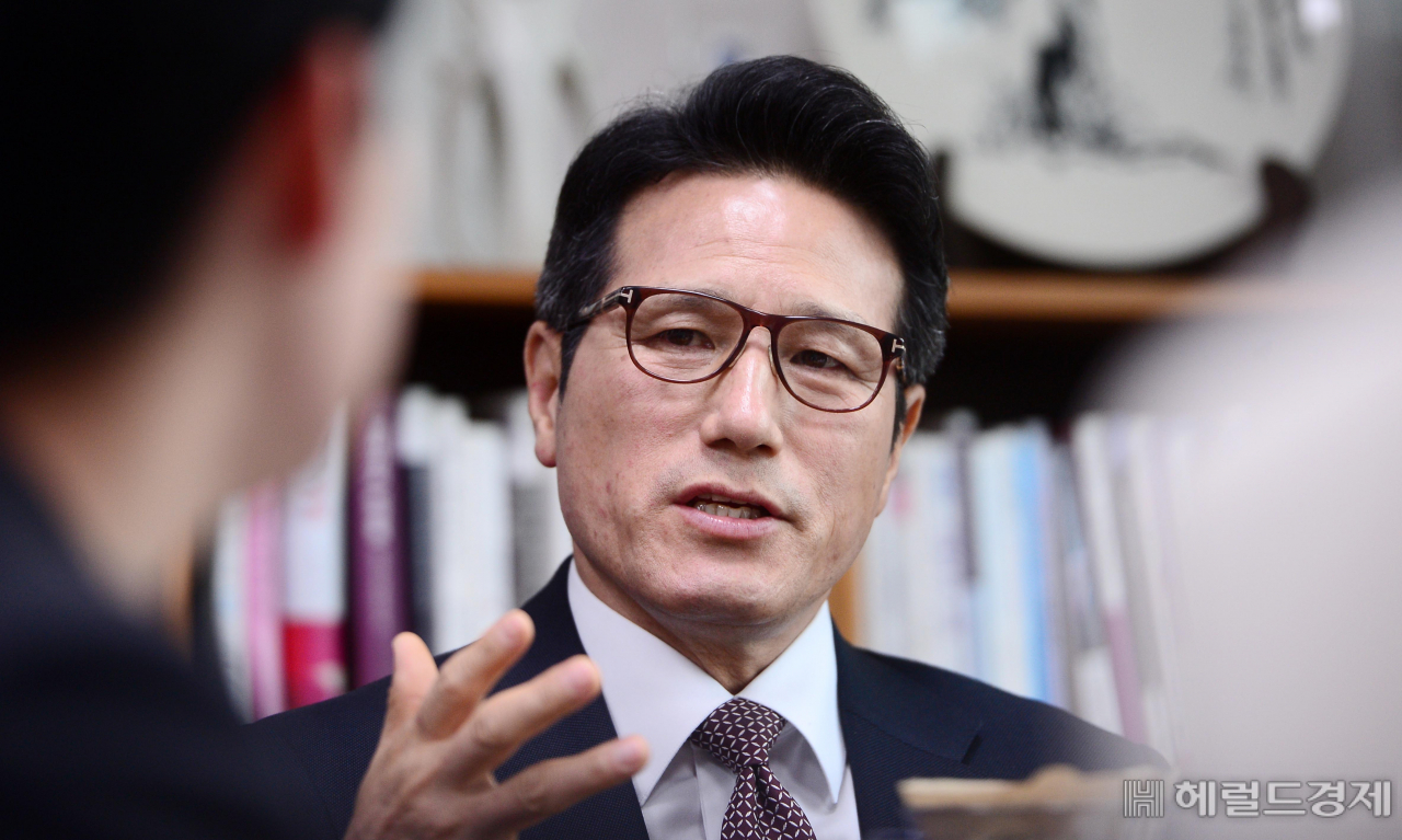 정병국 미래통합당 의원. [이상섭 기자/babtong@heraldcorp.com]