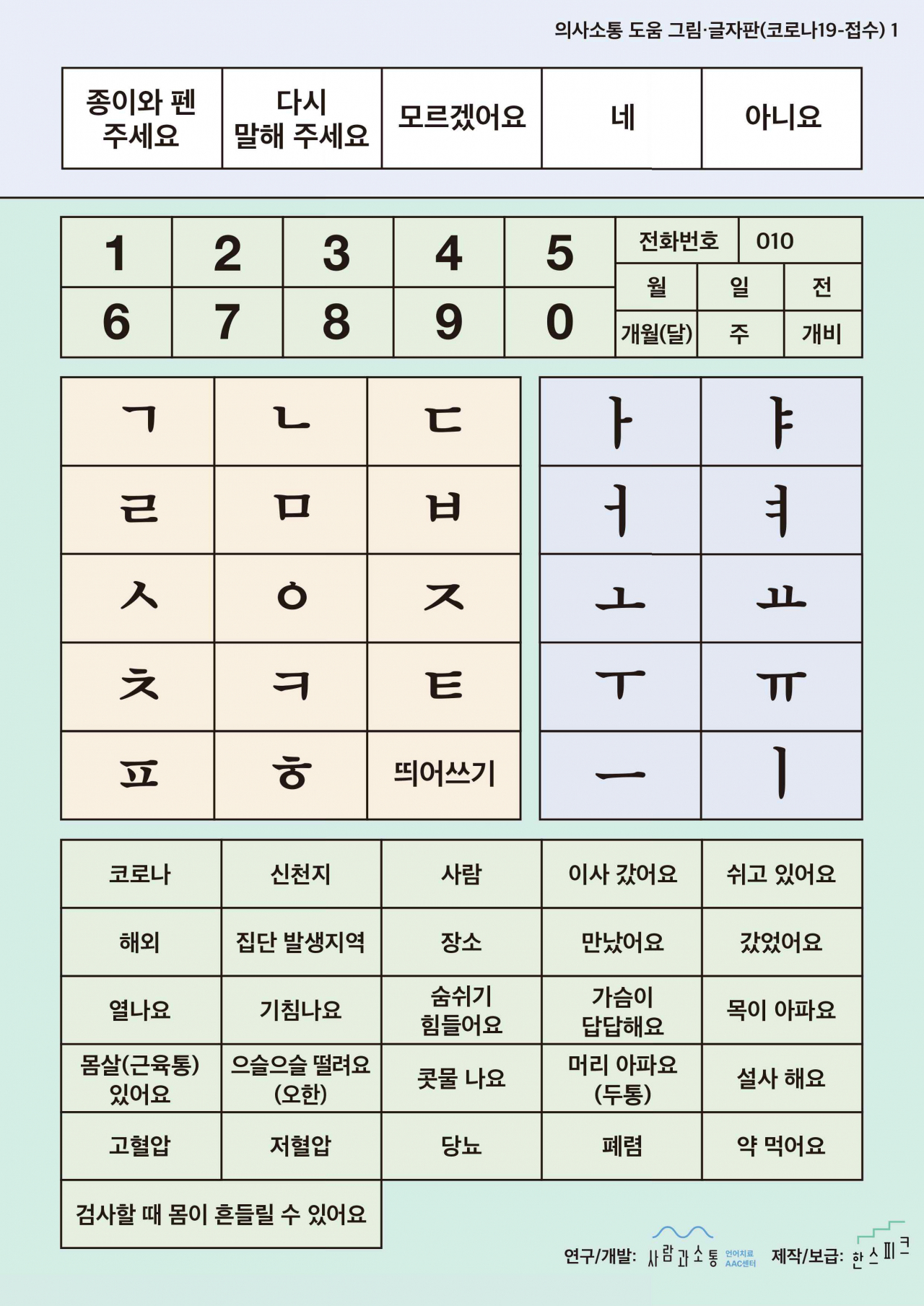 AAC 그림판 이미지. [용인시 제공]