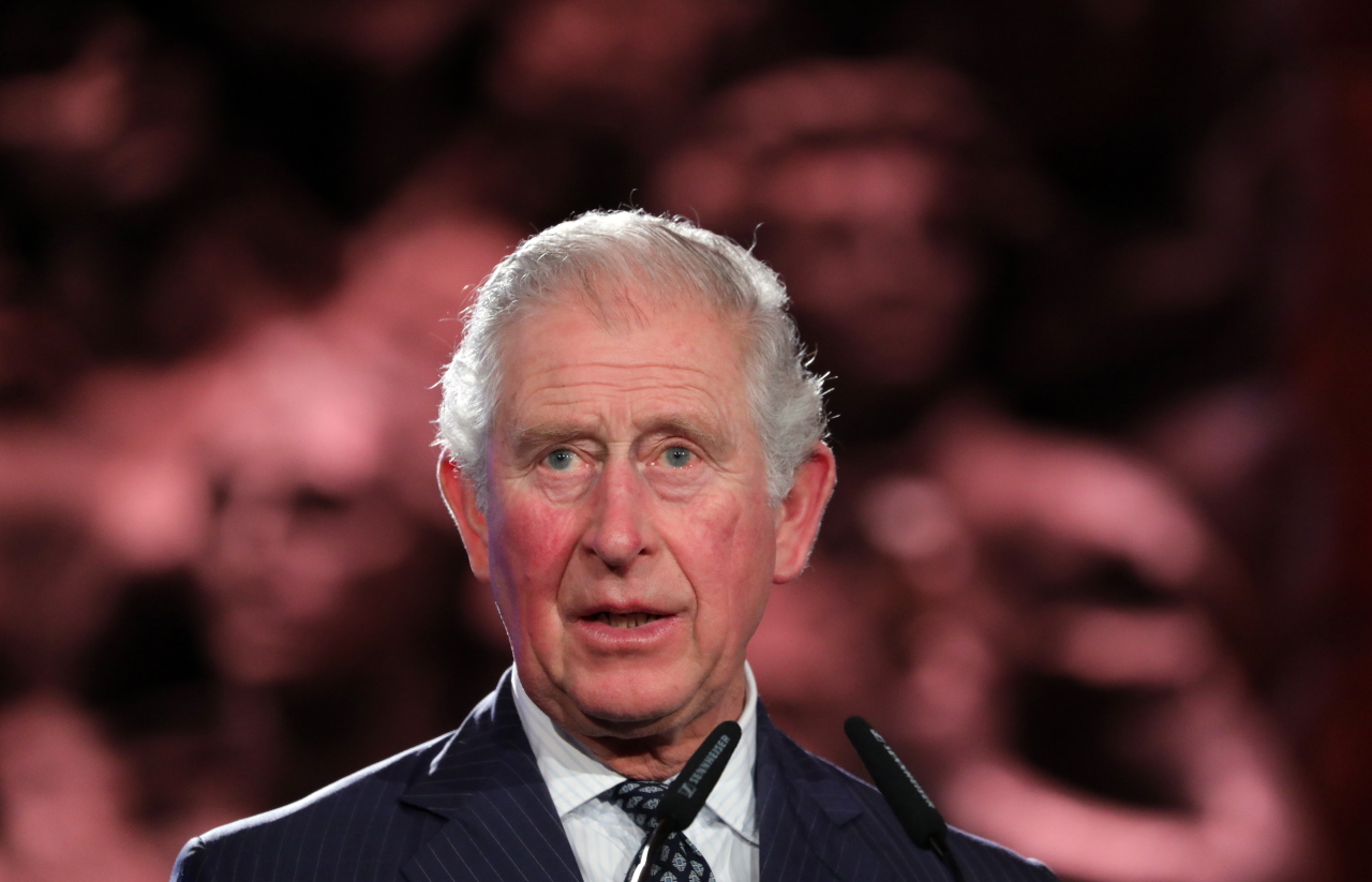 Britain's Prince Charles speaks during the Fifth World Holocaust Forum at the Yad Vashem Holocaust memorial museum in Jerusalem, Israel, Jan. 23 2020. (EPA-Yonhap)