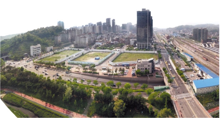 서울 마포구 상암 DMC 롯데쇼핑몰이 들어설 예정이었던 상암택지개발지구의 모습 [헤럴드경제 DB]