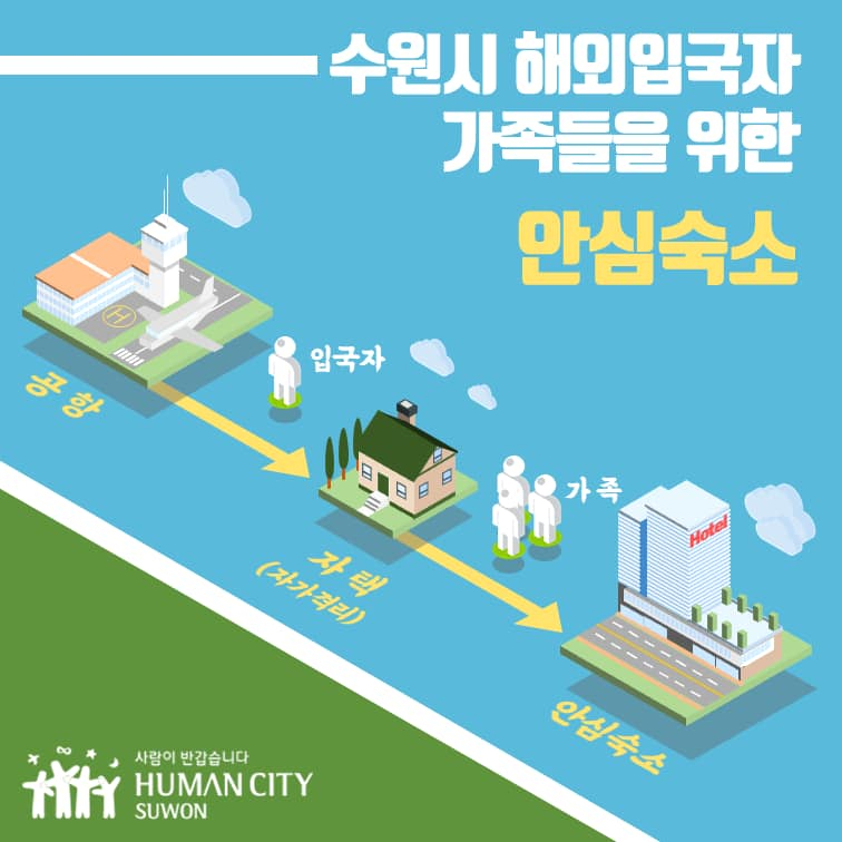 수원시 자가격리 호텔 서비스