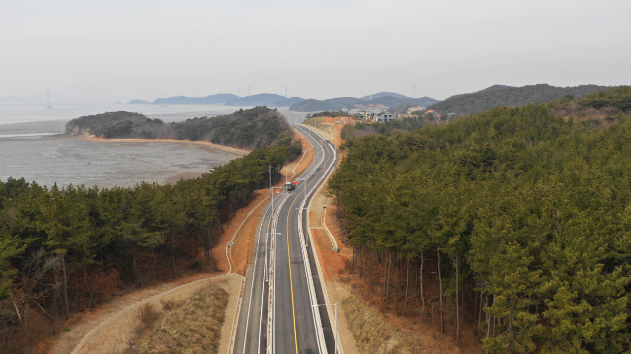 안산시 대부도 서남부 연결도로가 다음달 1일 개통한다. [안산시 제공]