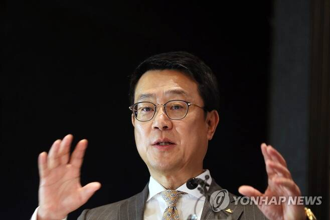 정문국 오렌지라이프 사장[연합]