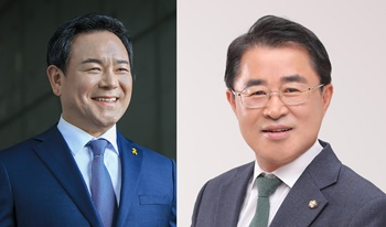 민주당 이형석, 민생당 최경환 후보.