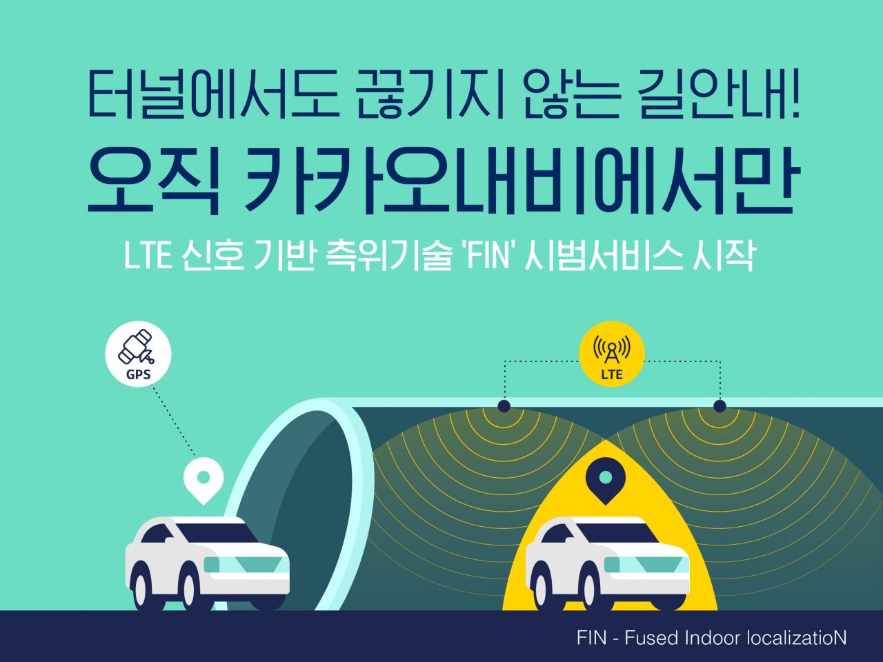 카카오내비, LTE 신호 기반 실내 측위 기술 ‘FIN’ 적용해 시범 서비스 시작 [카카오모빌리티]