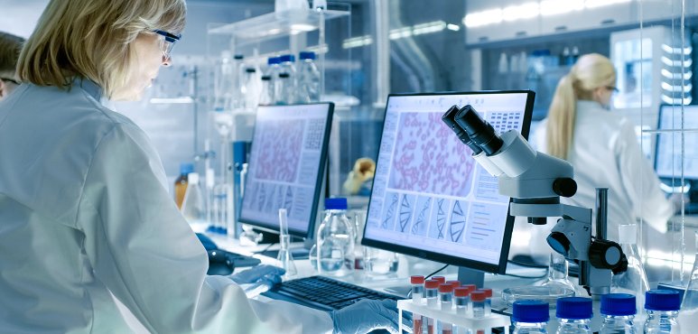 A researcher uses IBM's supercomputing infrastructure. (IBM)