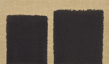윤형근, Burnt Umber & Ultramarine, 린넨에 유채, 24.2&times;40.9cm, 1996