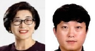 티앤제이건설 김지혜 대표(왼쪽)와 써지덴트 허덕수 대표.