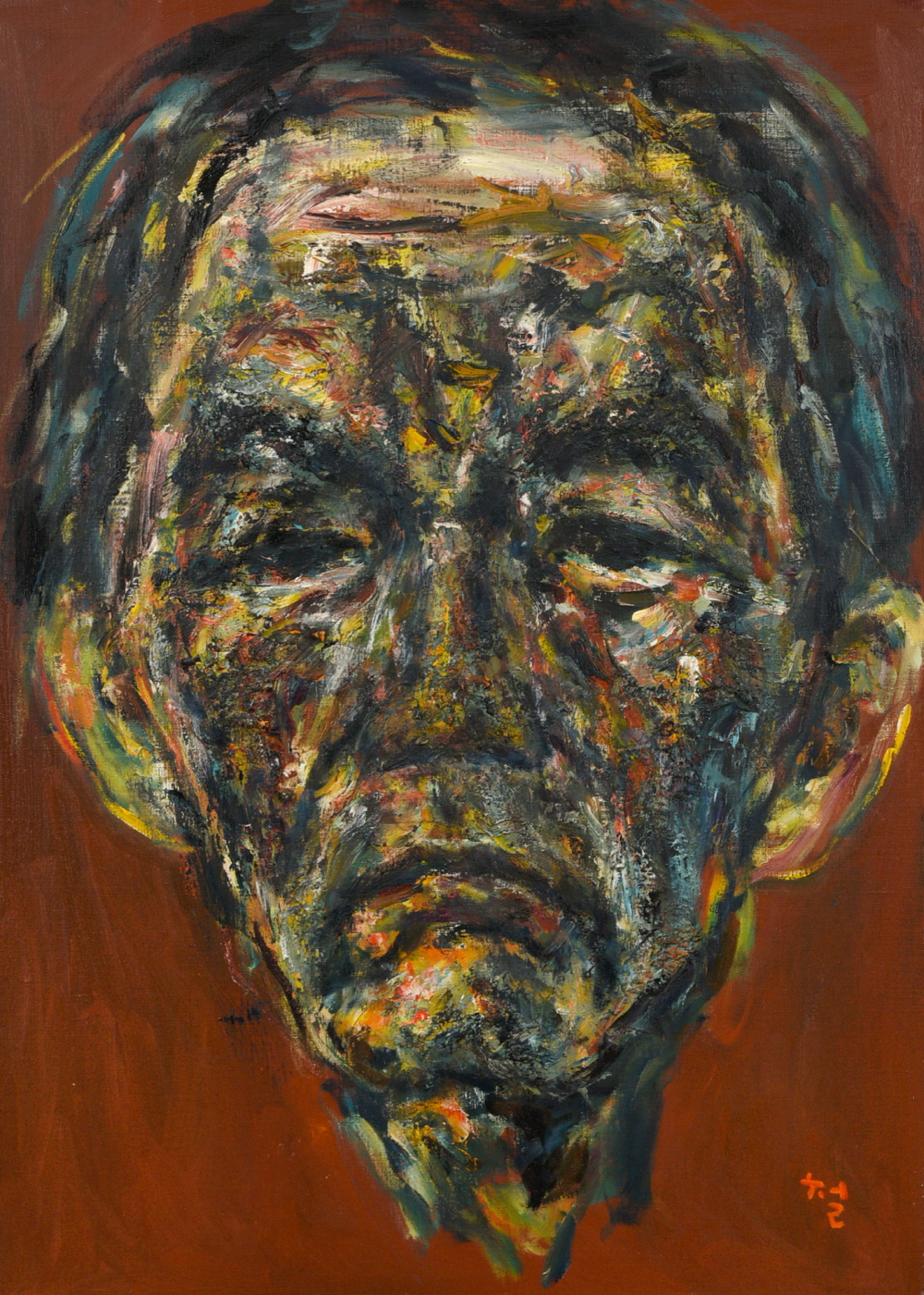 권순철 / 얼굴 / 캔버스에 유채 / 90.9&times;65.1cm / 2002