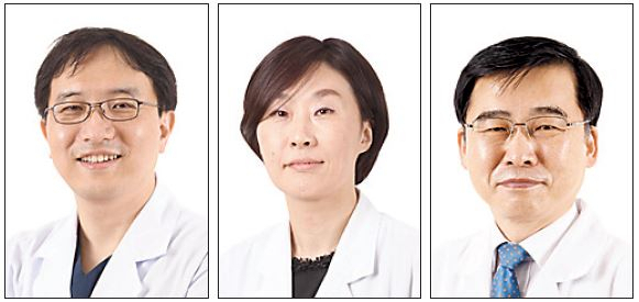 왼쪽부터 고려대구로병원 감염내과 송준영·정희진·김우주 교수
