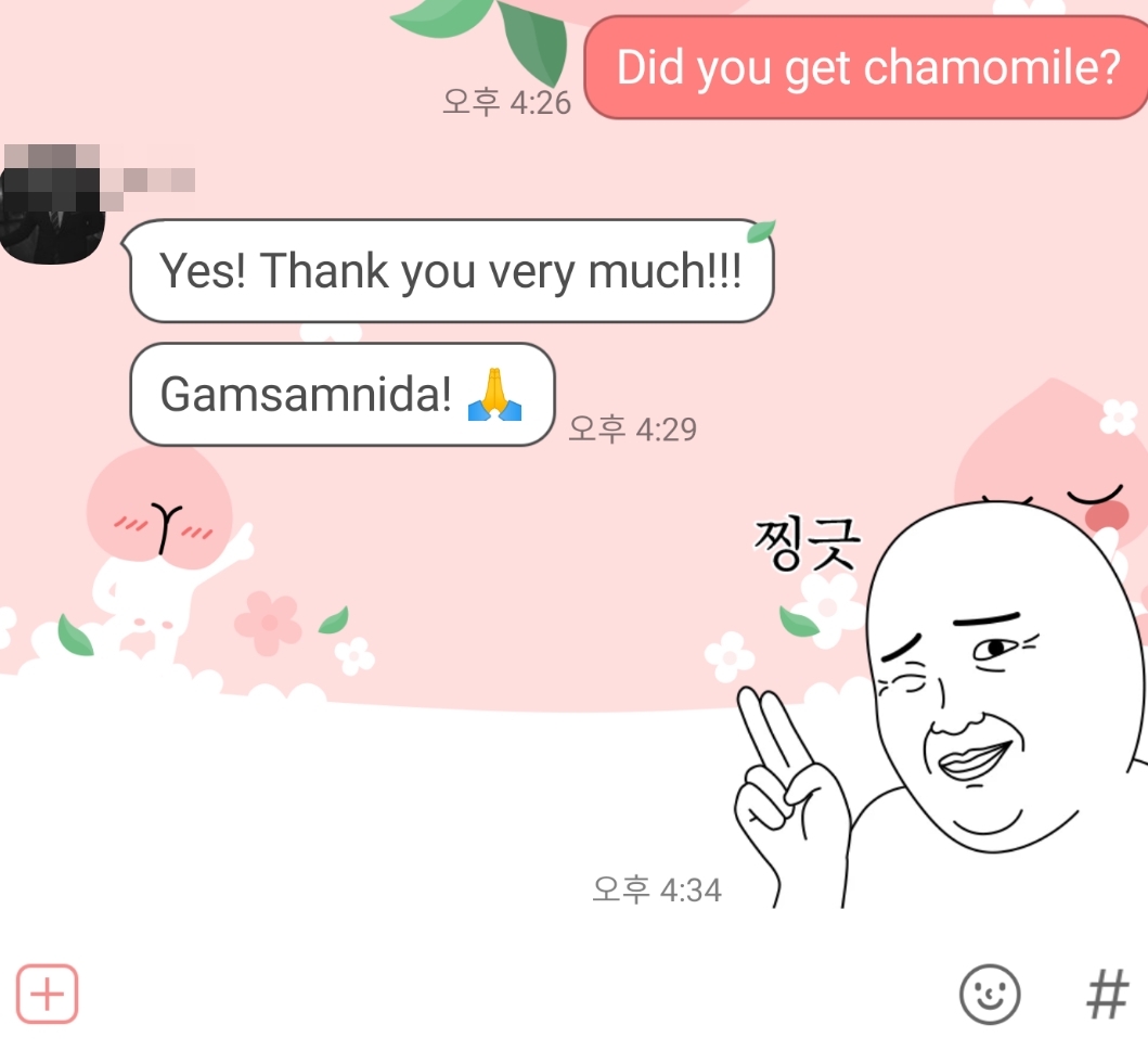 A screenshot of a messenger conversation between a medic at the treatment center and the patient. (courtesy of nurse)