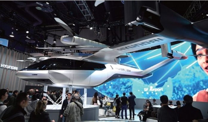 현대차가 올 초 열린 CES2020에서 선보인 개인용비행체(PAV). [연합]