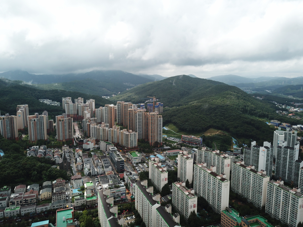 용인 수지구 광교산 주변부 전경. [용인시 제공]