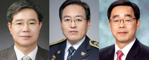 김창룡 부산지방경찰청장·이용표 서울지방경찰청장·장하연 경찰청 차장(왼쪽부터·가나다순). [경찰청 제공]