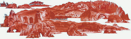 이세현, Between Red-114, 린넨에 유채, 60&times;200cm, 2010