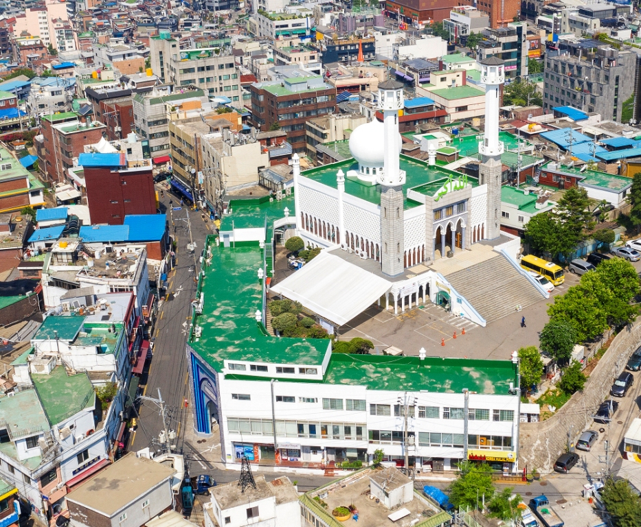 이슬람 중앙성원 및 할랄음식 문화거리 조성사업 현장. [용산구 제공]