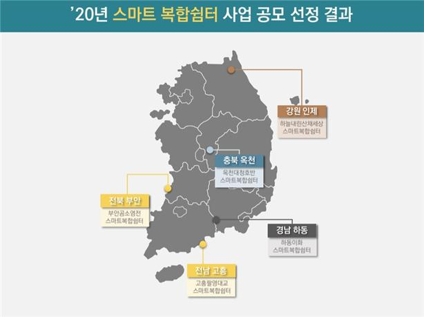 스마트복합쉼터 선정 결과 [국토교통부 제공]
