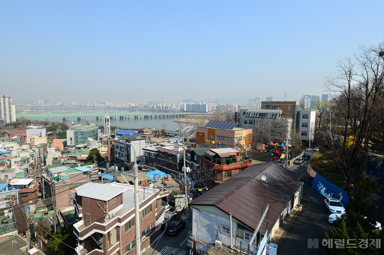 노량진 본동 도시재생 뉴딜사업 대상지 일대. [동작구 제공]