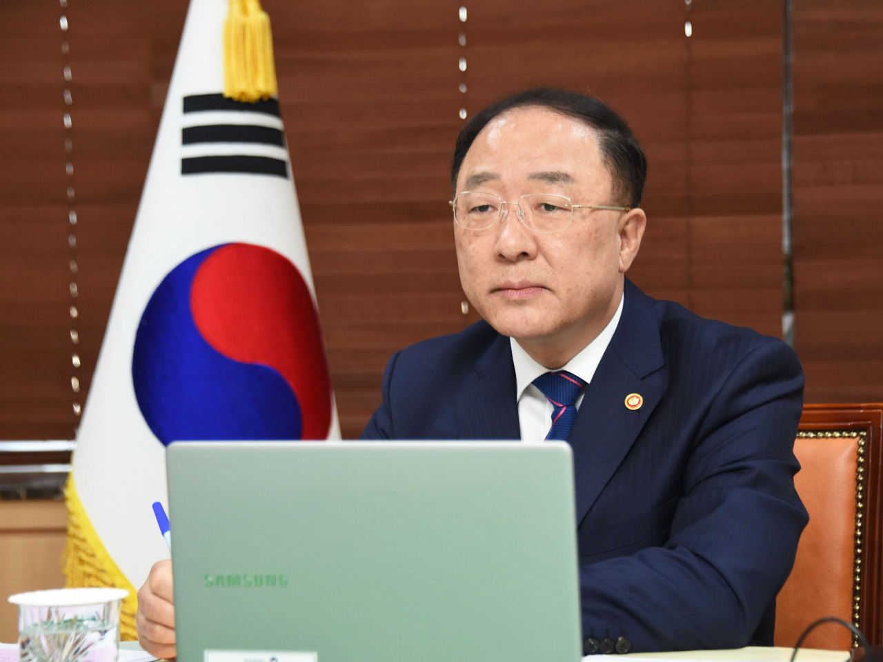 Finance Minister Hong Nam-ki. Yonhap