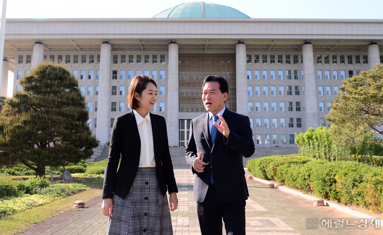 정태호·고민정 21대 국회의원 당선인. 이상섭 기자/babtong@heraldcorp.com