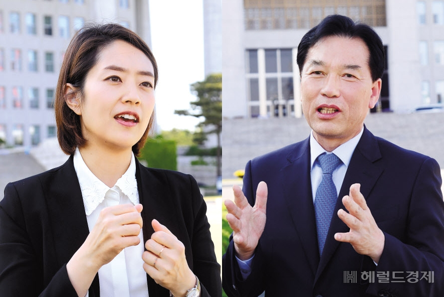 정태호·고민정 21대 국회의원 당선인. 이상섭 기자/babtong@heraldcorp.com