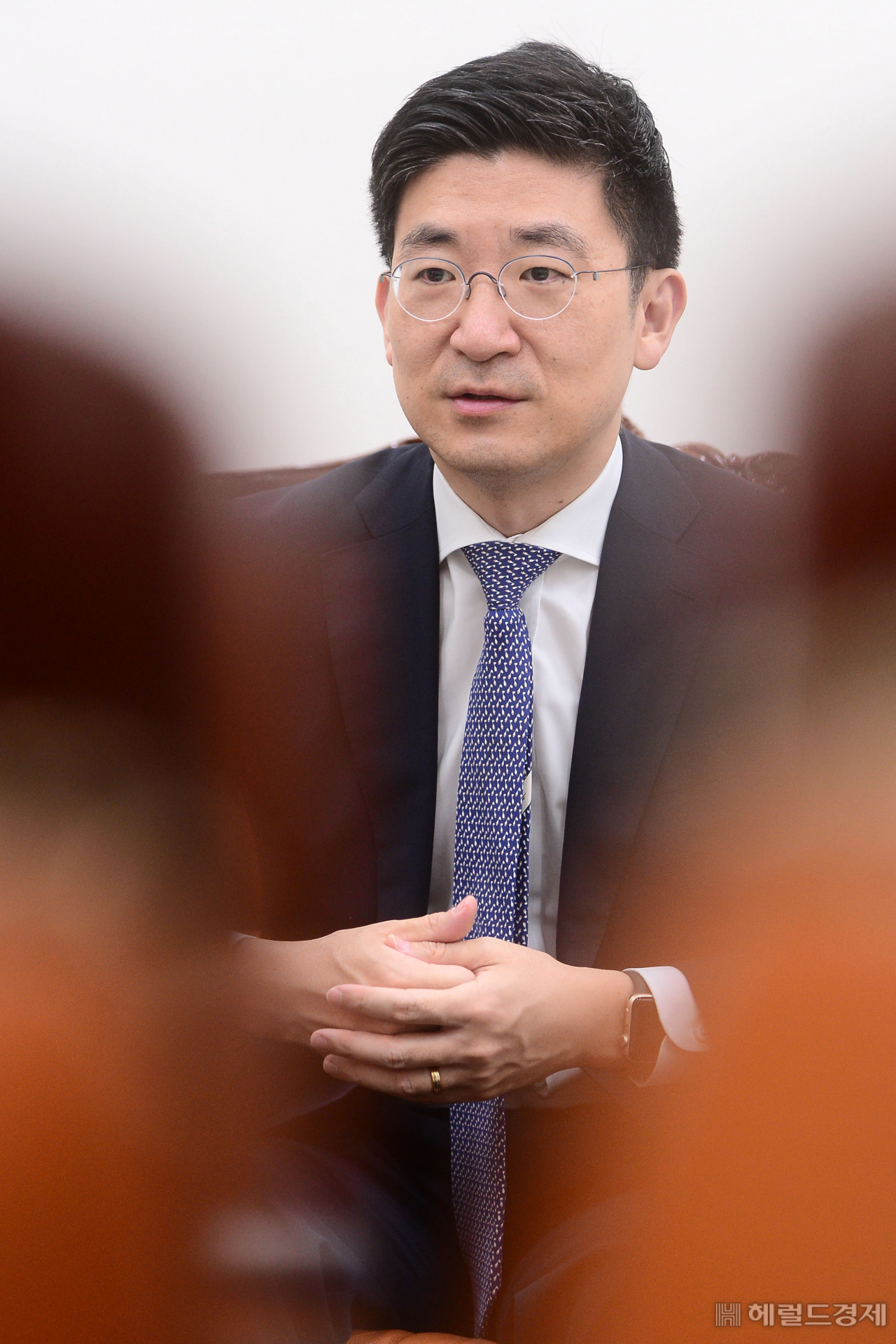 김세연 미래통합당 의원(국회 보건복지위원장)이 7일 국회에서 헤럴드경제와 인터뷰를 하고 있다. [이상섭 기자/babtong@heraldcorp.com]