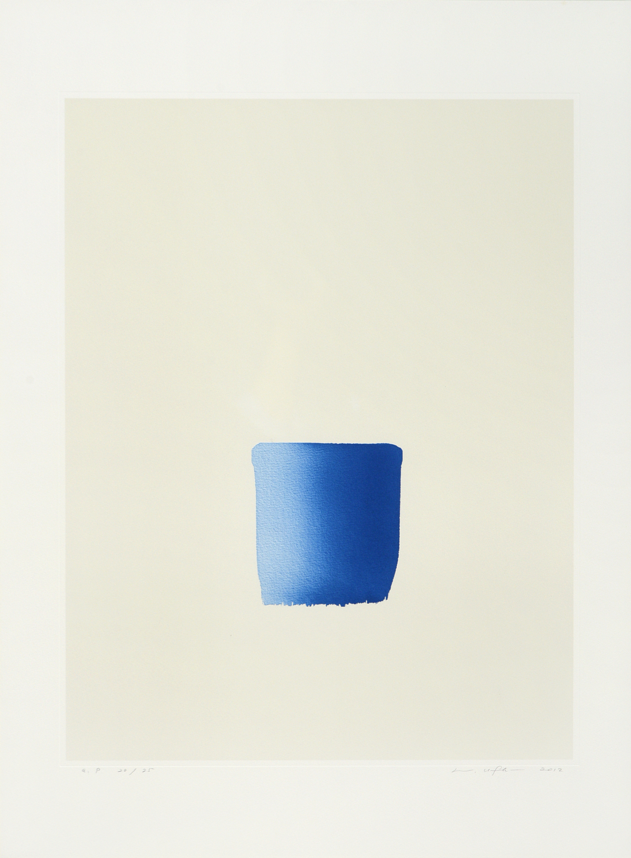 이우환, 조응, 석판화, 58x44.6cm(A.P 20-25), 2012