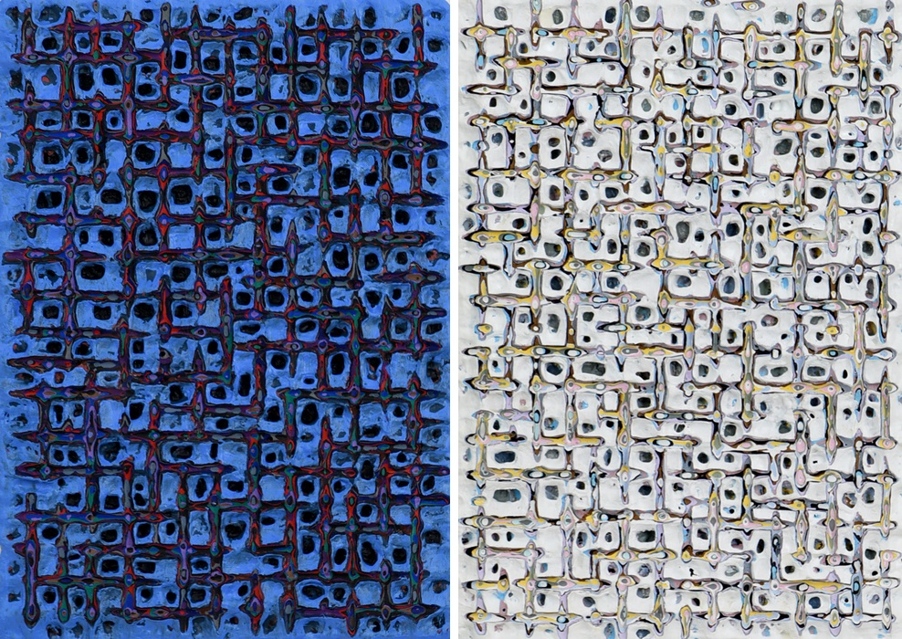 김태호, 내재율, 캔버스에 아크릴, 27.3x19cm(각각 3호), 2011