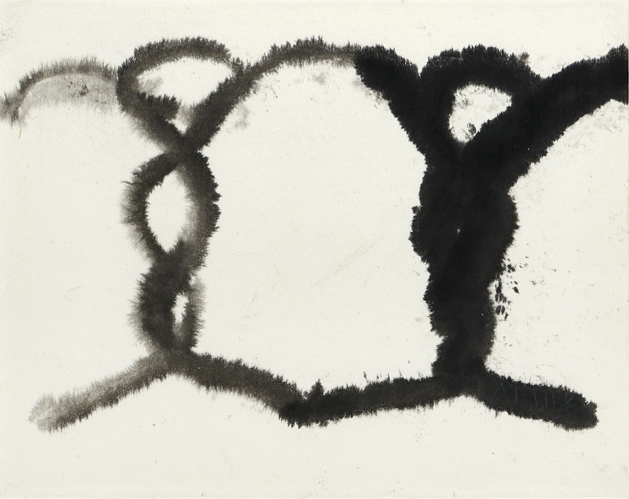 산정 서세옥, 사람들, 종이에 수묵, 32.5x41cm