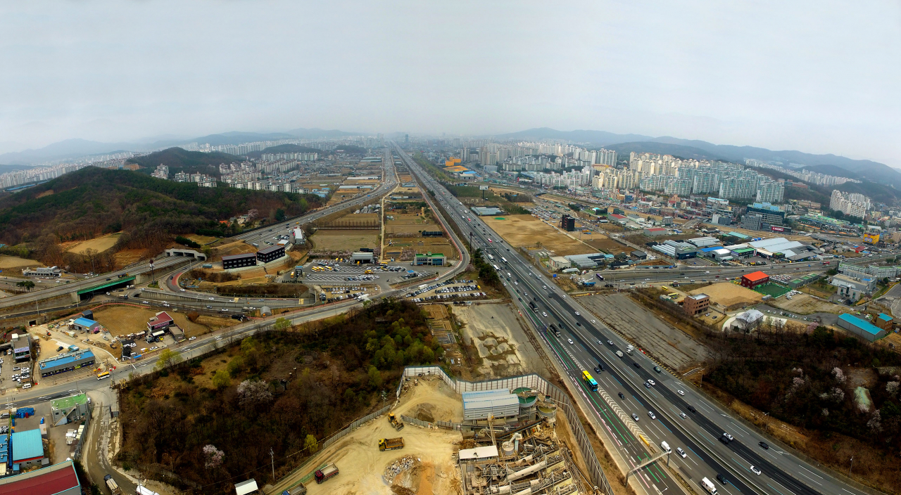 용인 플랫폼시티 대상지 전경.