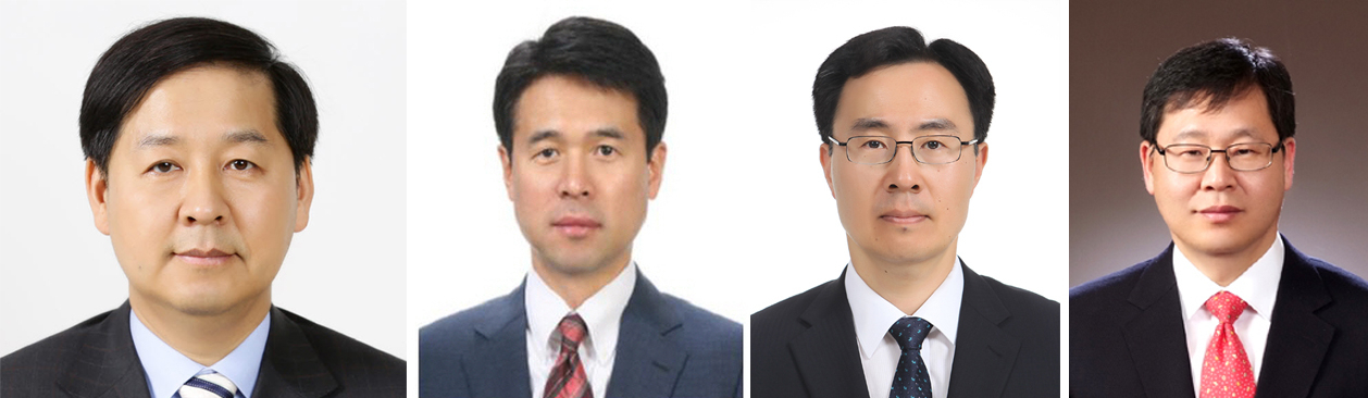 (왼쪽부터)구윤철 국무조정실장, 최창원 국조실 국무1차장, 문승욱 국조실 국무2차장, 안일환 기재부 제2차관. [사진=청와대 제공]