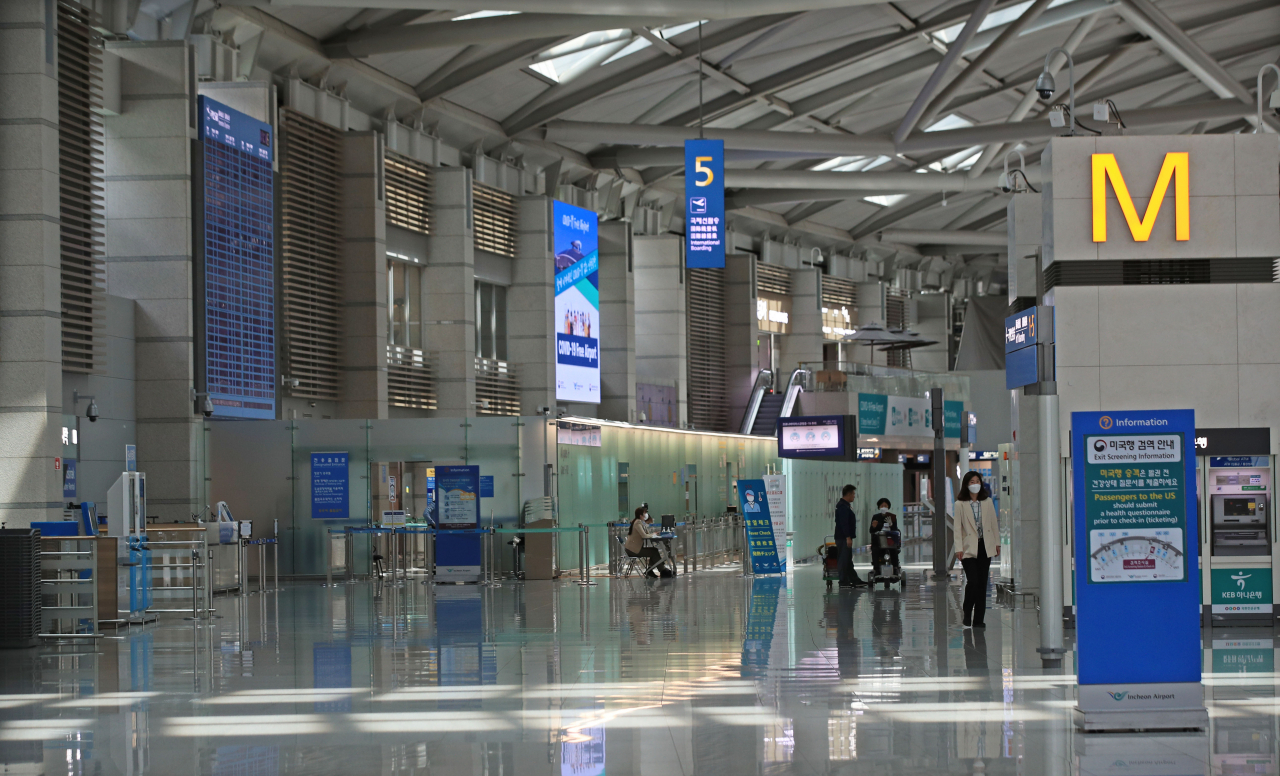 텅 빈 인천국제공항. [연합뉴스]