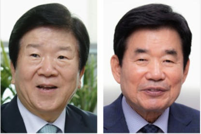 박병석 의원(왼쪽)과 김진표 의원(오른쪽)[헤럴드경제DB]