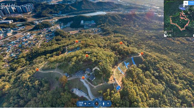 독산성 VR. [오산시 제공]