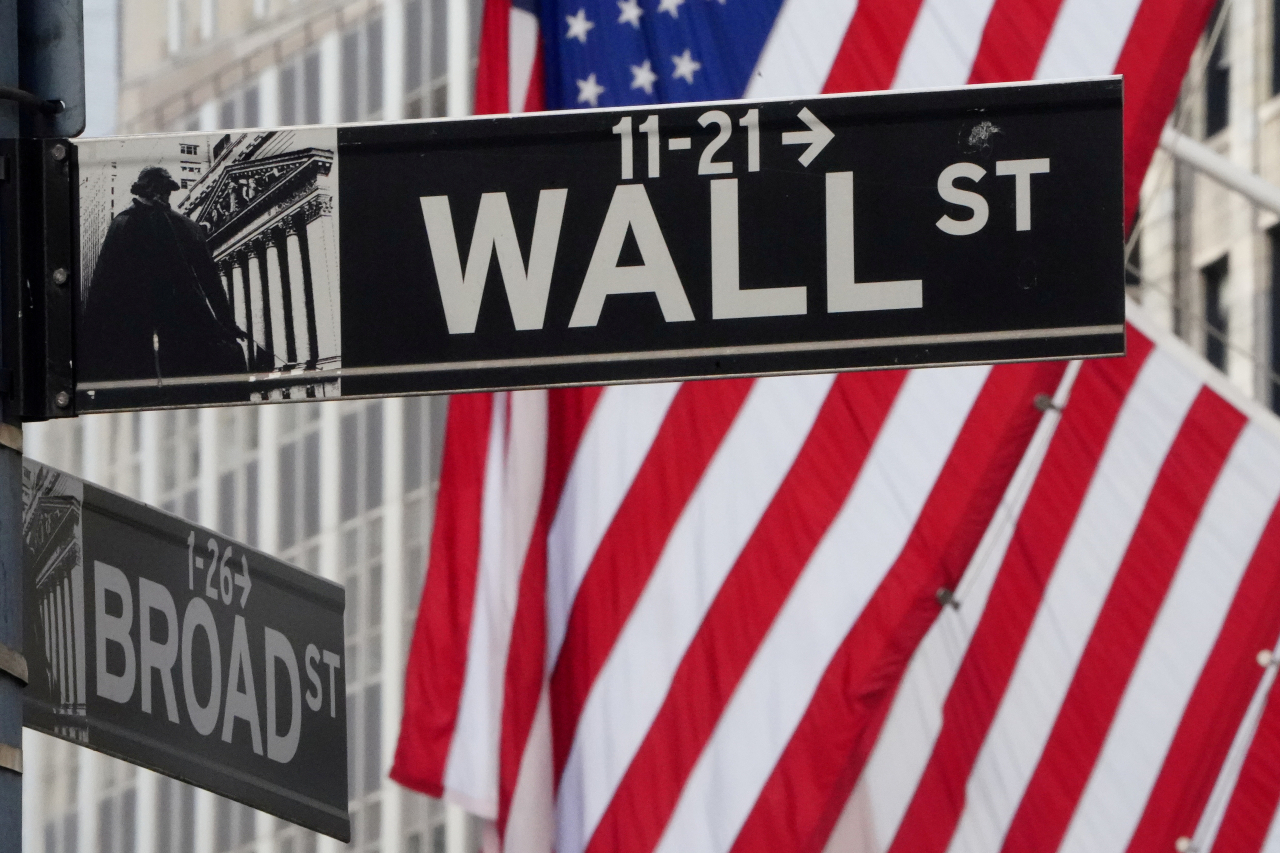 뉴욕증권거래소(NYSE)가 있는 미국 뉴욕 월스트리트. [로이터]