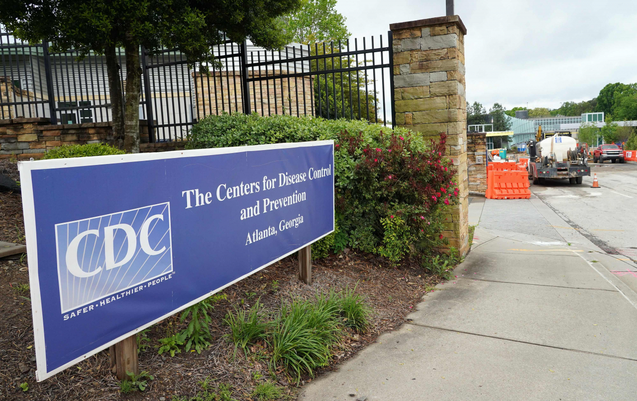 미국 조지아 주 애틀랜타 질병통제예방센터(CDC) 정문 앞 센터 간판 모습. 연합뉴스