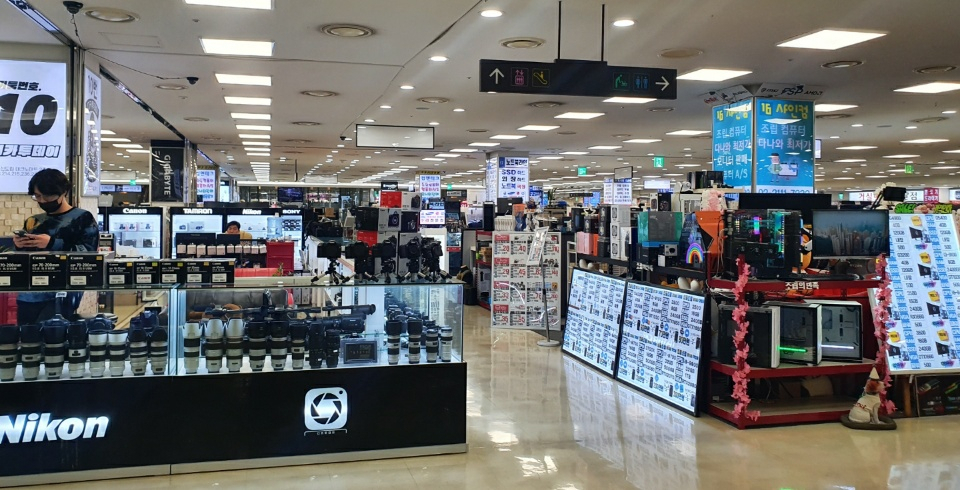 지난 17일 오후 4시께 방문한 서울 구로구 신도림테크노마트 매장. [사진=김빛나 기자]