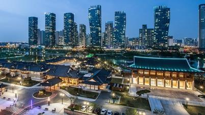 인천 송도국제도시 야경 모습