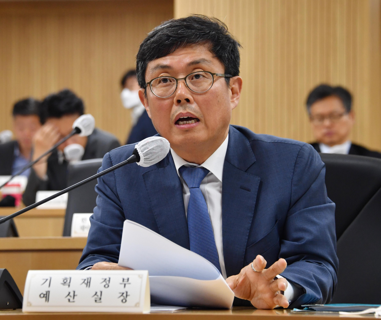 안도걸 기획재정부 예산실장이 19일 정부세종청사에서 열린 '2020년 지방재정협의회'에서 발언하고 있다. [기획재정부 제공]