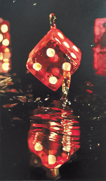 두민, Enjoy the Moment, 캔버스에 유채, 레진, 53&times;33.4&times;cm, 2015
